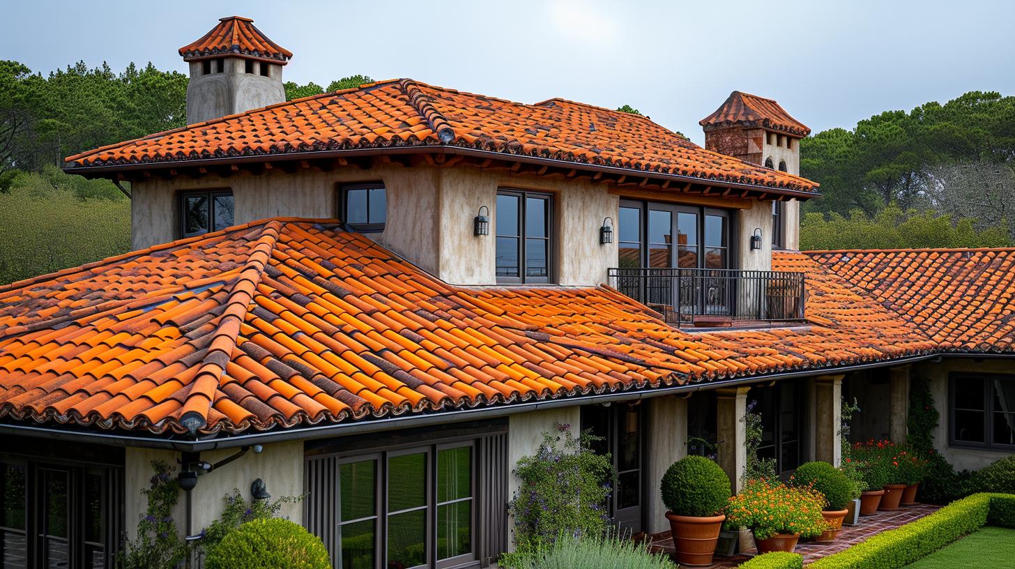 Before and after of residential roofing renovation project