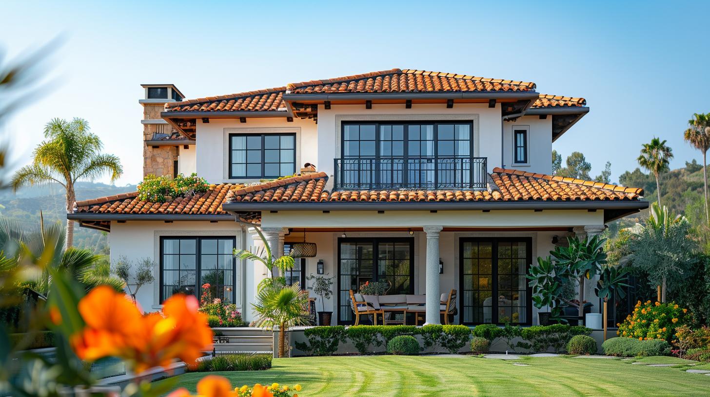 Classic clay tile architecture in Rancho Santa Margarita