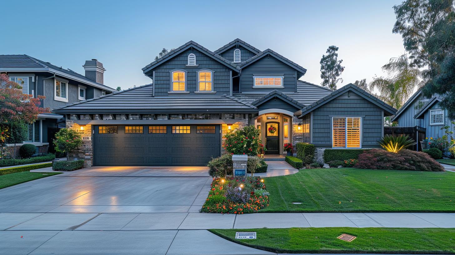 Modern roofing with fiberglass shingles La Palma