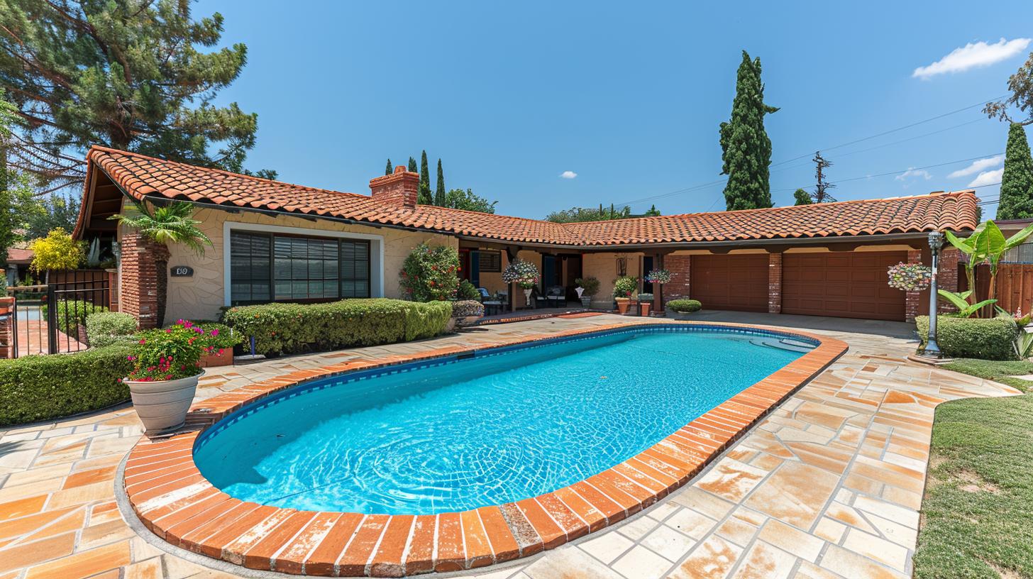 Eco-friendly flat roofs in Garden Grove with lush greenery