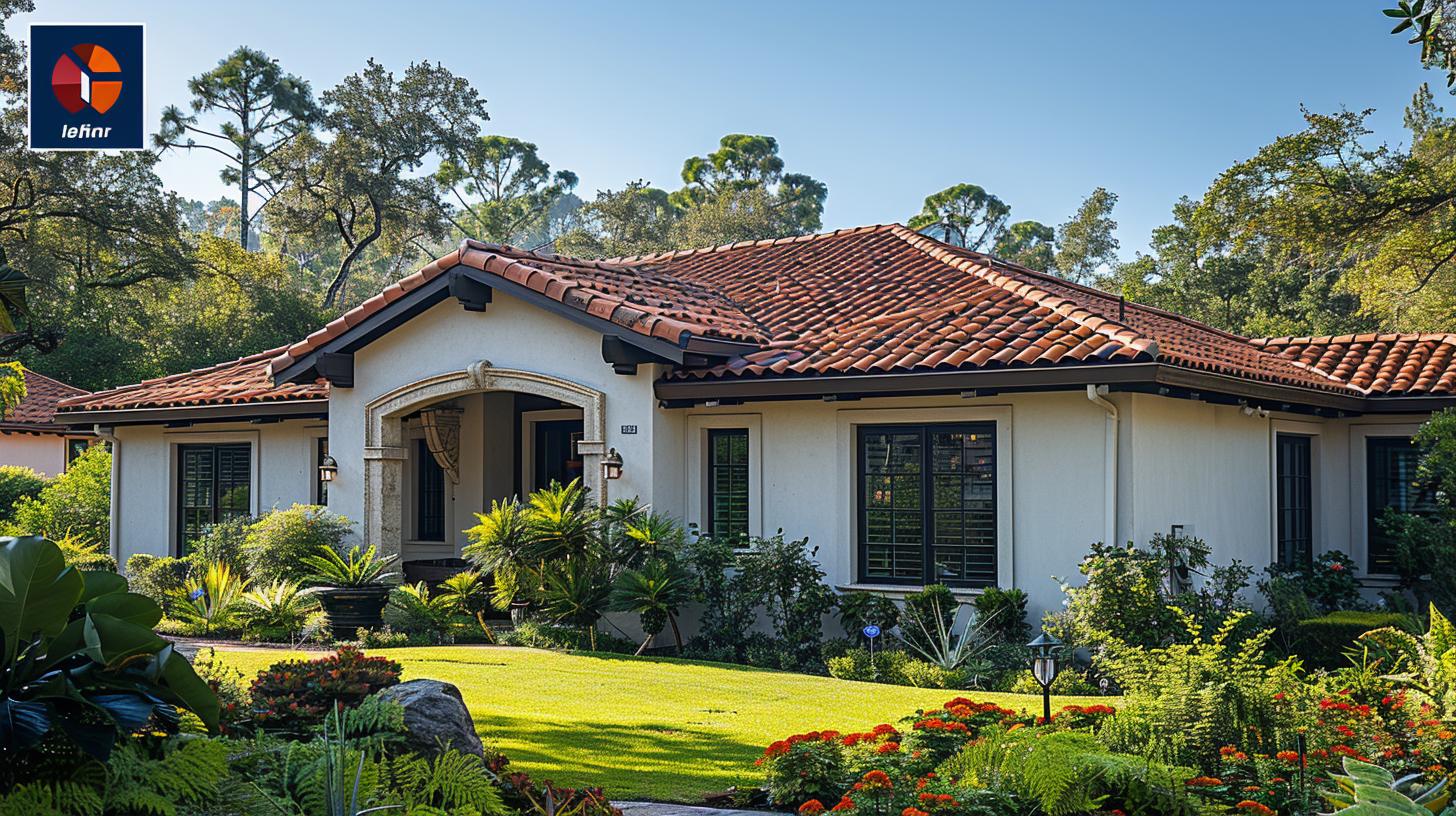 Winter roof Laguna Hills with snow, overlooking snowy mountain peaks