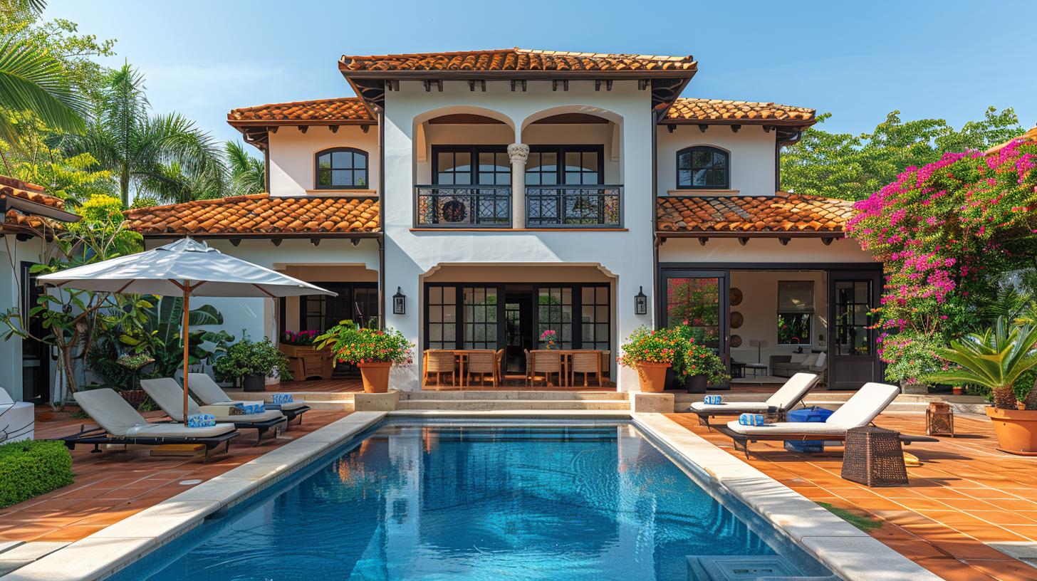 Modern roofing style in Fountain Valley home