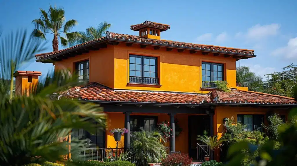 Synthetic slate Laguna Niguel roof with a realistic, natural stone appearance